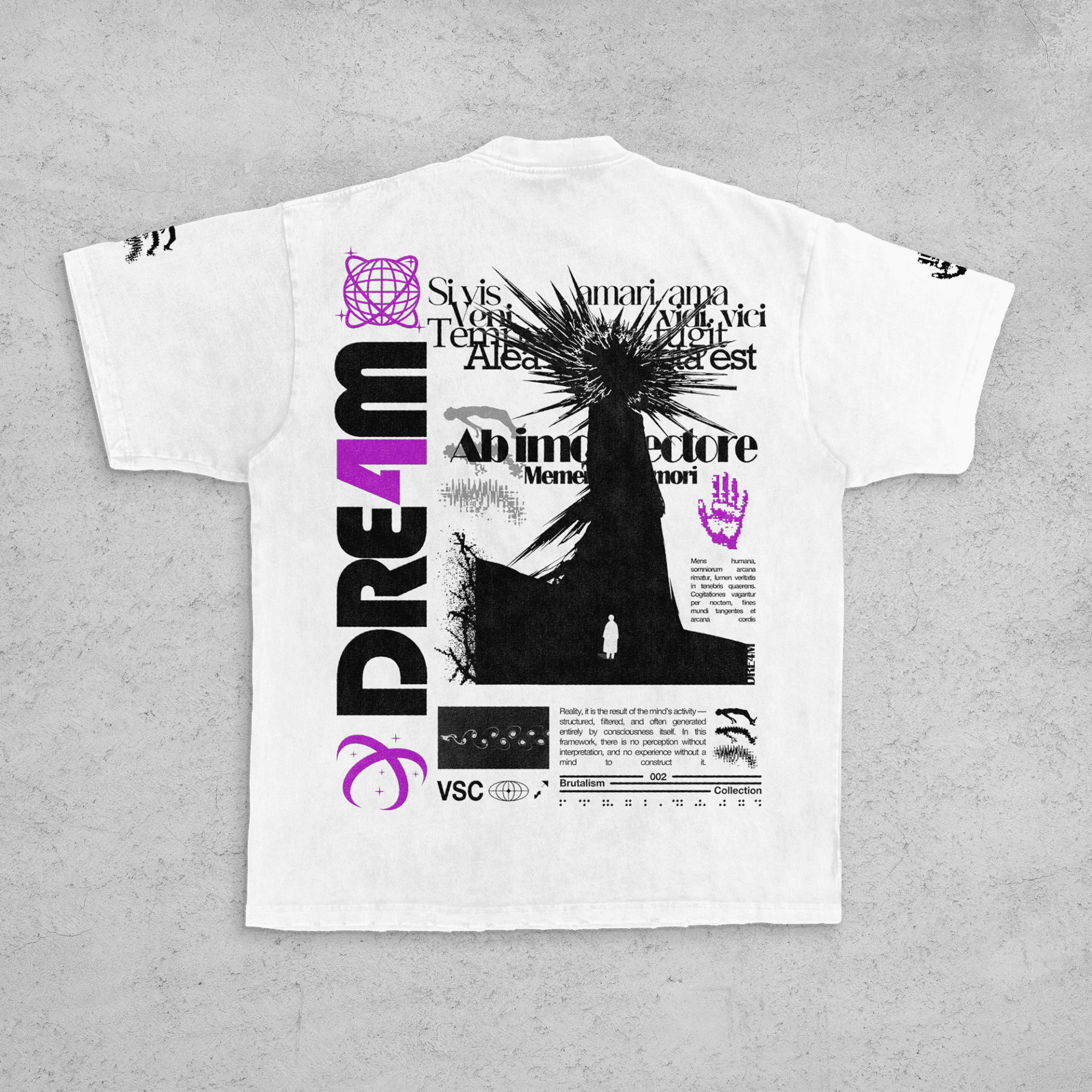 Remera BRUTALISM 002 VIOLET