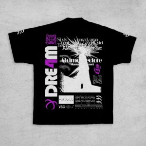 Remera BRUTALISM 002 (BLACK) VIOLET
